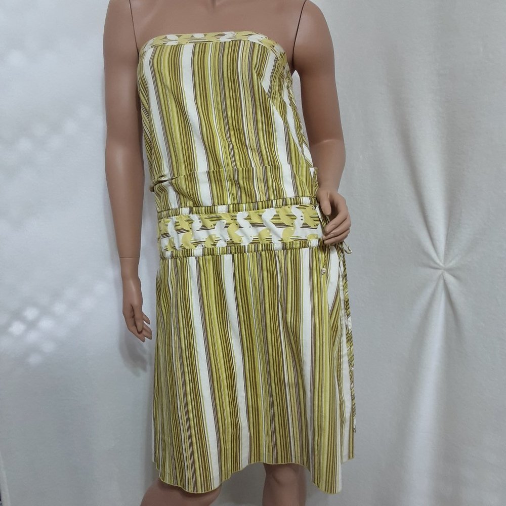 To the MAX Women 100% Cotton Summer Strapless Dress Size 10 *S741